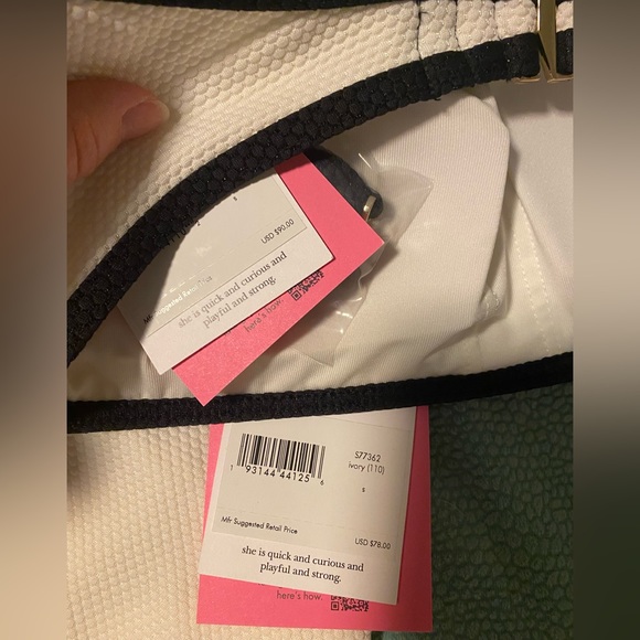 Kate spade NWT high waisted swimsuit TOP & BOTTOM - Picture 8 of 8